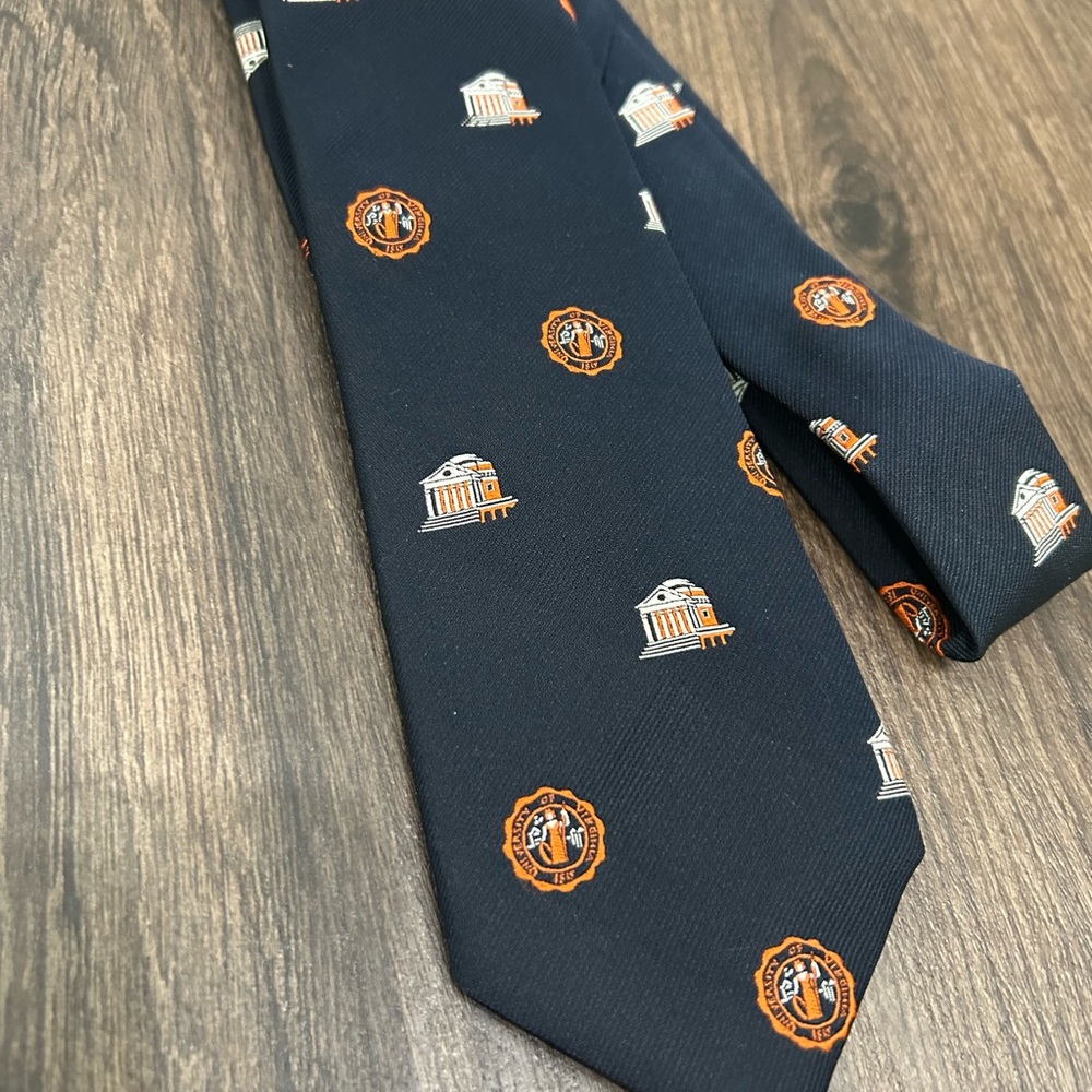 University of Virginia Vintage Blue Patterned Men's Tie